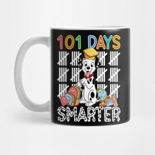 101 Days Of School Dalmatian Dog 100 Days Smarter Teacher Mug